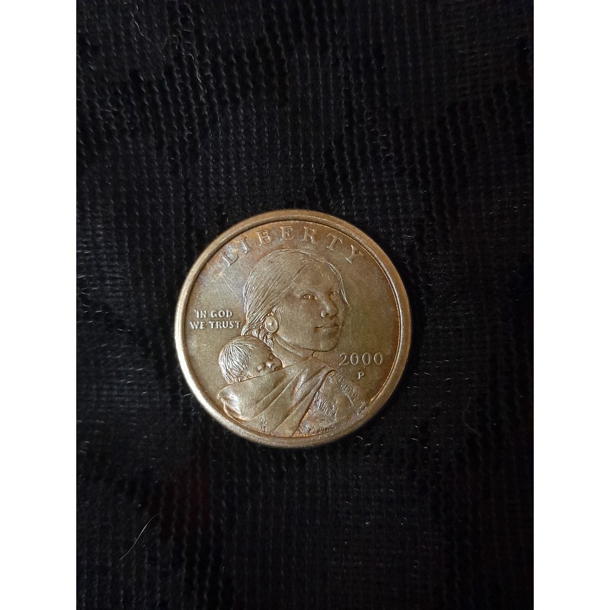 سکه یک دلار 2000P ساکاگاوا (دختر سرخپوست)