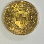 سکه طلای 20 فرانک سوئیس 1949