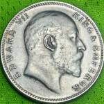 قیمت گذاری سکه یک روپیه نقره 1907 ادوارد هفتم